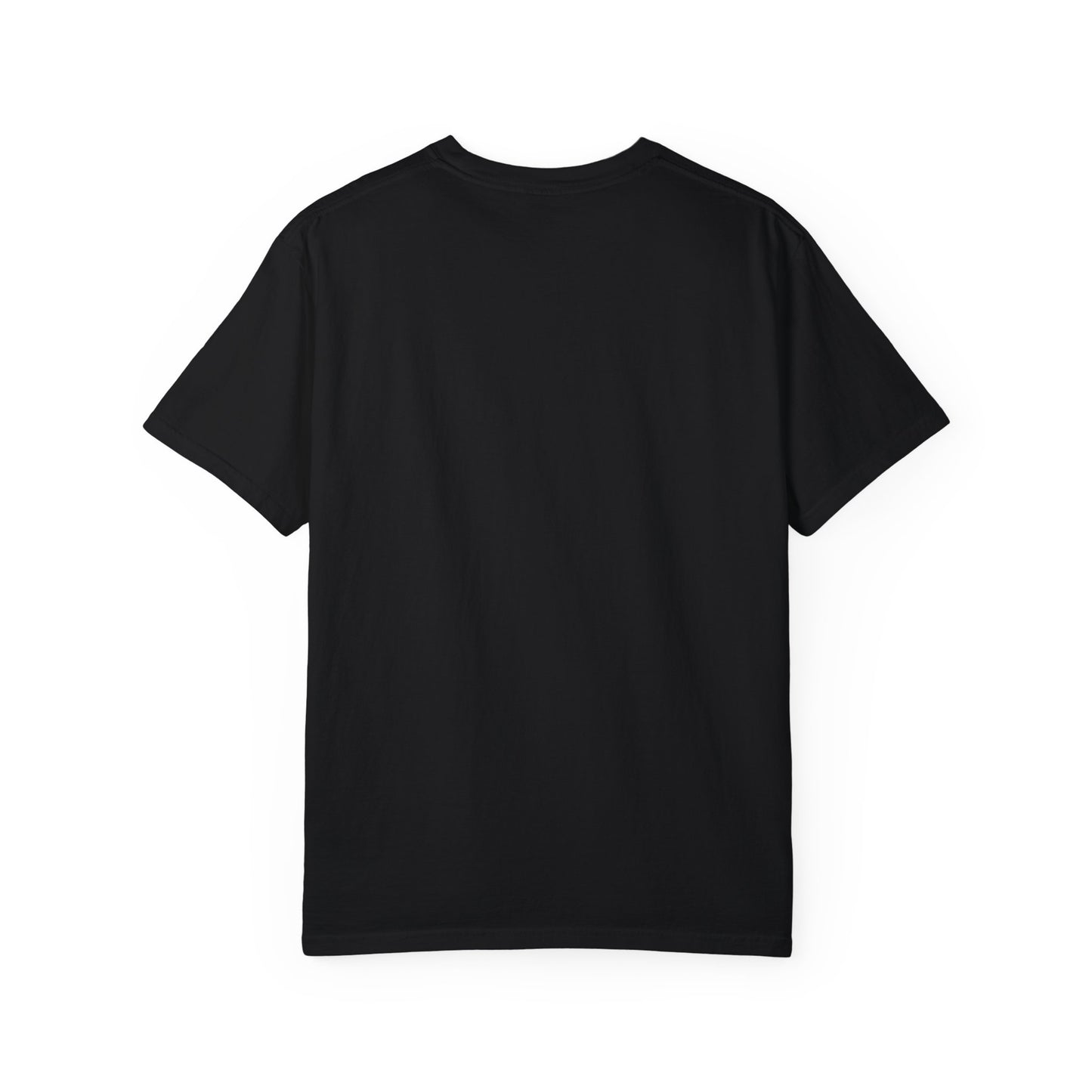 Unisex Garment-Dyed T-Shirt with Minimalist Black Circle Design