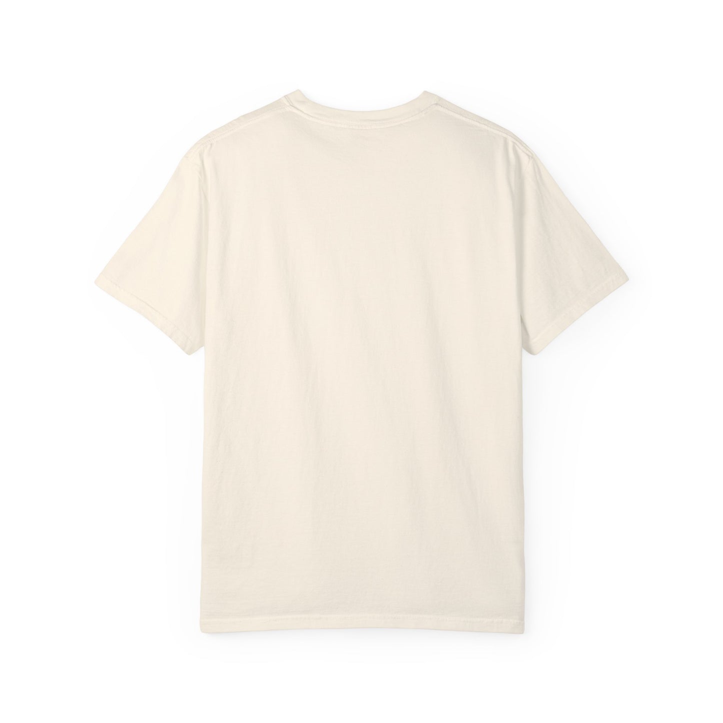 Unisex Garment-Dyed T-Shirt with Minimalist Black Circle Design