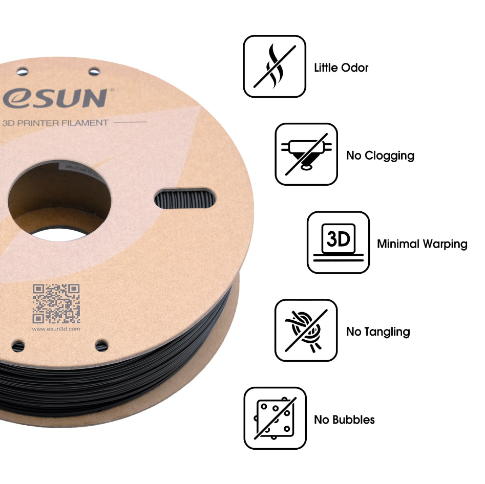 eSUN ABS+ Orange Filament - Enhanced Durability for 3D Printing