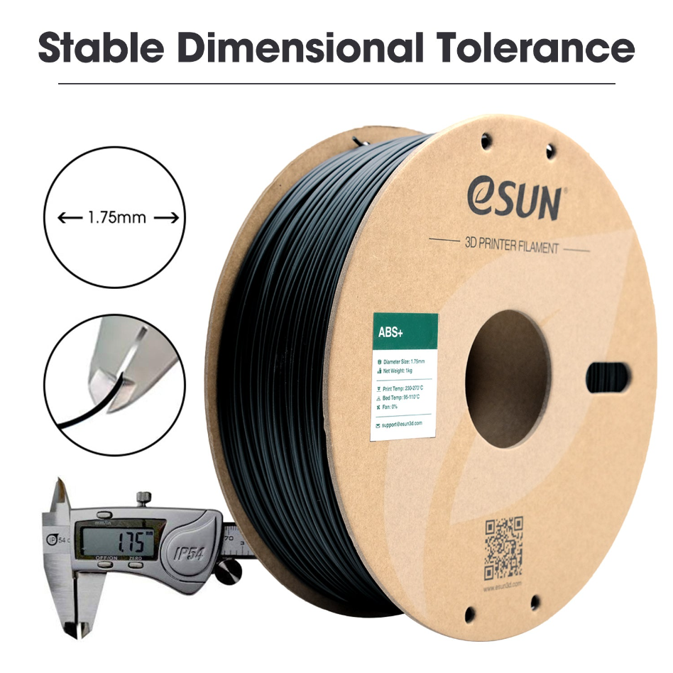 eSUN ABS+ Orange Filament - Enhanced Durability for 3D Printing