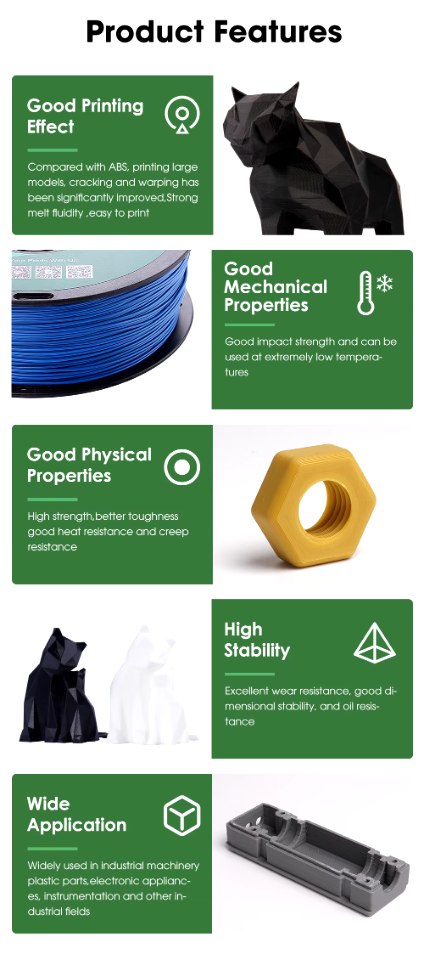 eSUN ABS+ Orange Filament - Enhanced Durability for 3D Printing