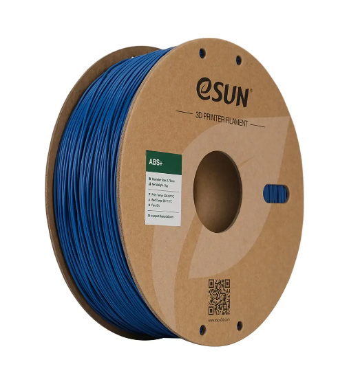 eSUN ABS+ Blue Filament - Enhanced Durability for 3D Printing
