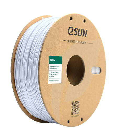 eSUN ABS+ Cold White Filament - Enhanced Durability for 3D Printing