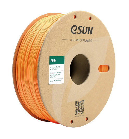 eSUN ABS+ Orange Filament - Enhanced Durability for 3D Printing