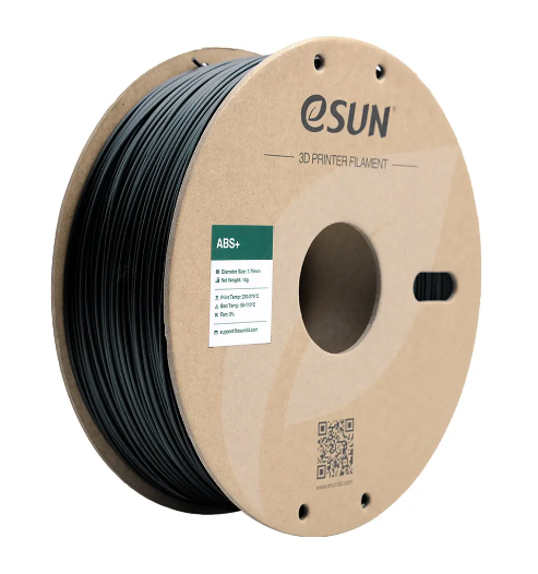 eSUN ABS+ Black Filament - Enhanced Durability for 3D Printing