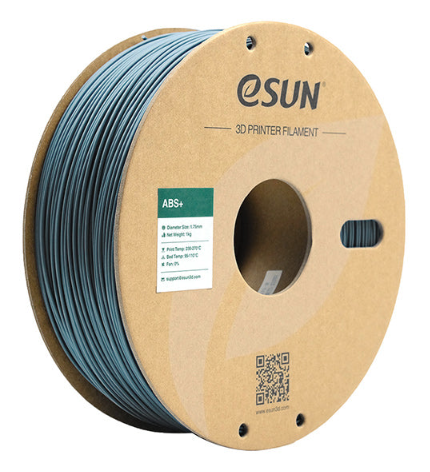 eSUN ABS+ Grey Filament - Enhanced Durability for 3D Printing